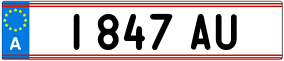 Trailer License Plate